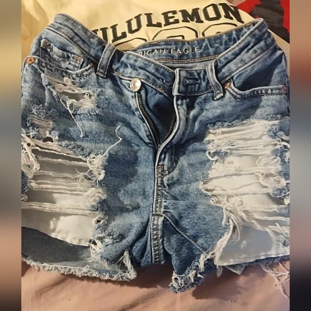 American Eagle Distressed Denim Shorts